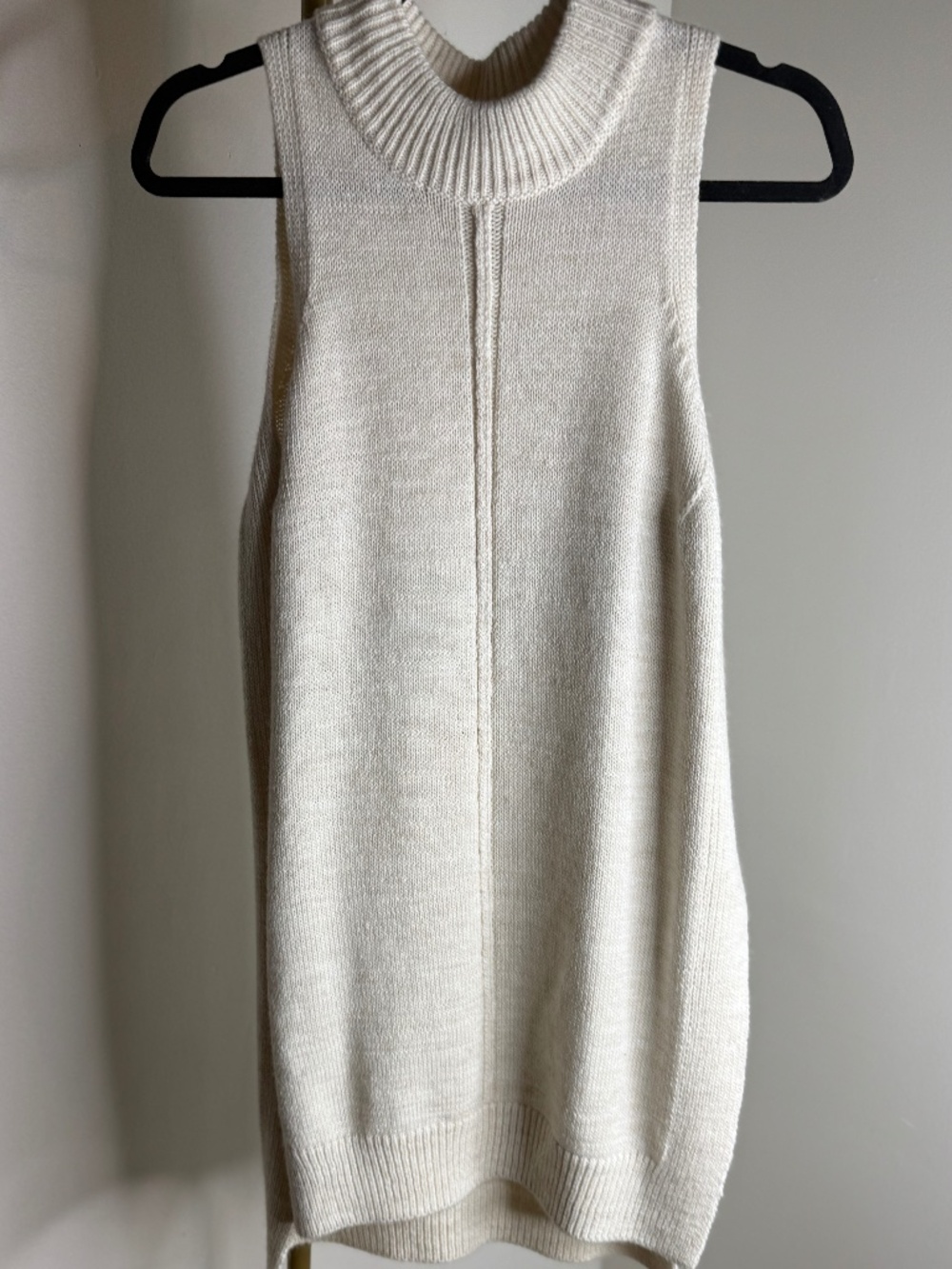 ASTR The Label Sleeveless Turtleneck Sweater Tunic | Cream | Size Small - Picture 4 of 9